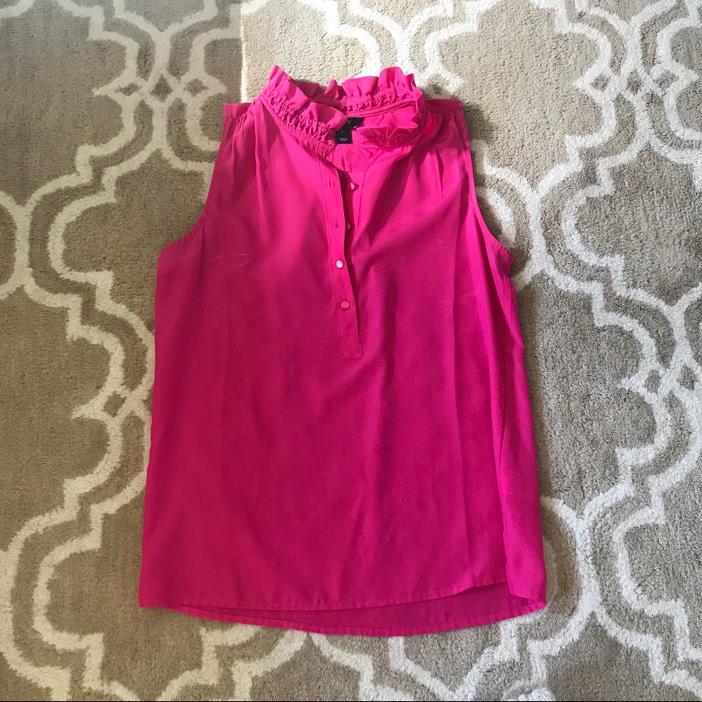 J. Crew Ruffle Neck Tank Top - Picture 3 of 4